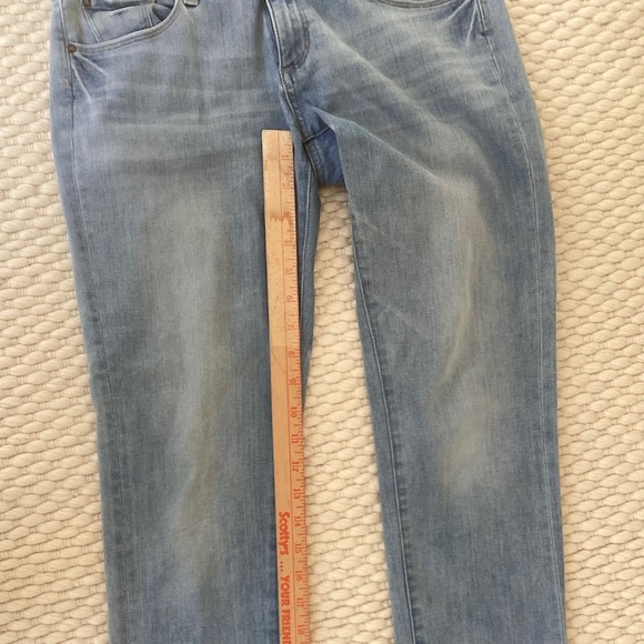 DL1961 Riley Boyfriend Women’s 25 Blue Straight Light Wash Riverside Stretch Low - Picture 9 of 9